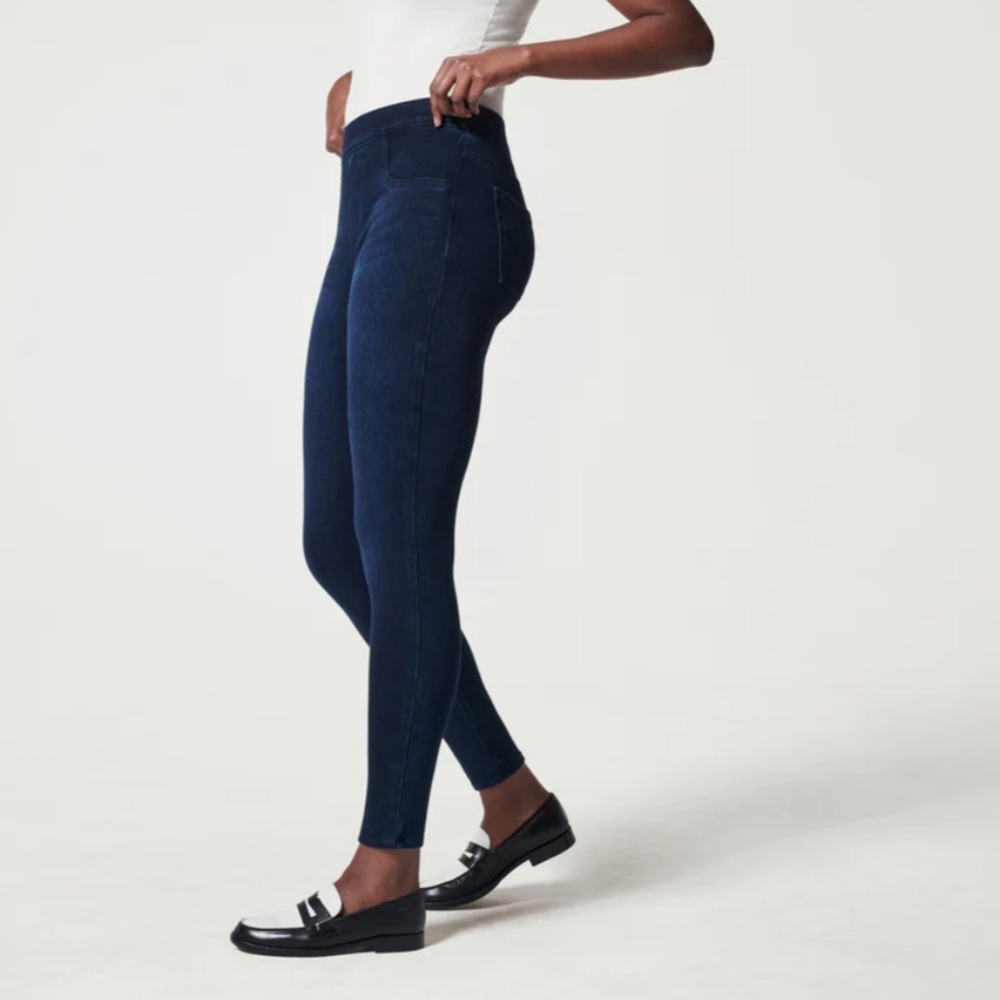 Spanx Jean-ish dark wash leggings size medium - Picture 2 of 11